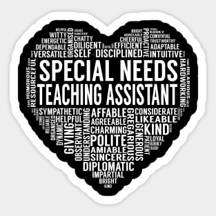 Special Needs Teaching Assistant Heart Sticker